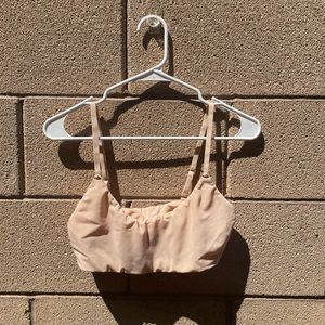 Tan Mesh Bralette Tank